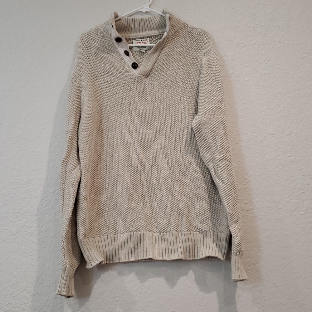 4/$20 Lucky Brand Tan Sweater